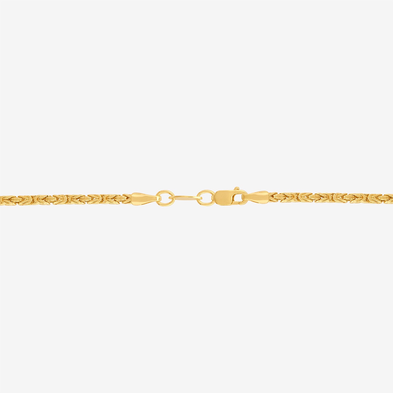 Bonded Brilliance Unisex Adult 14K Gold Bonded With Sterling Silver 22 Inch Byzantine Chain Necklace