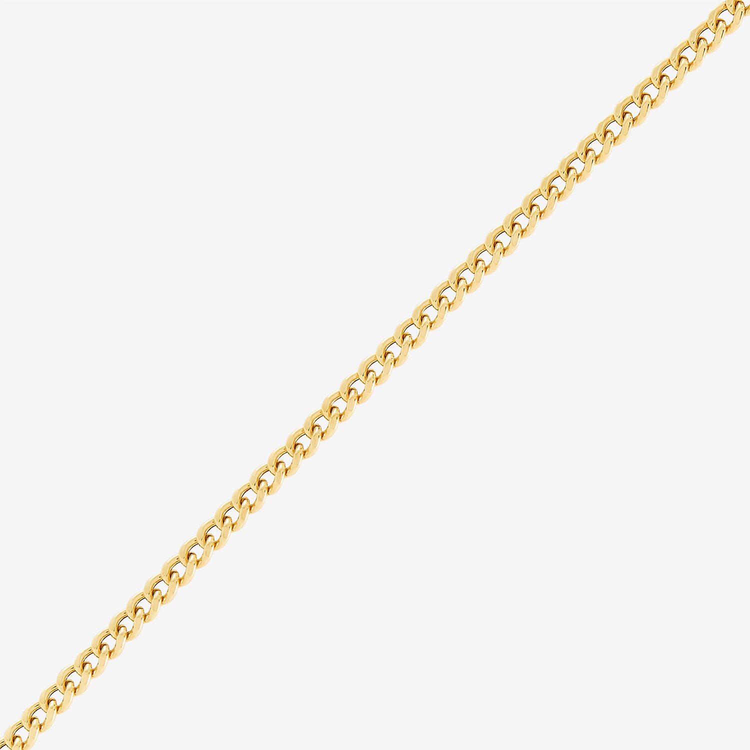 Bonded Brilliance Womens 14K Gold Bonded With Sterling Silver 18 Inch Cuban Chain Necklace