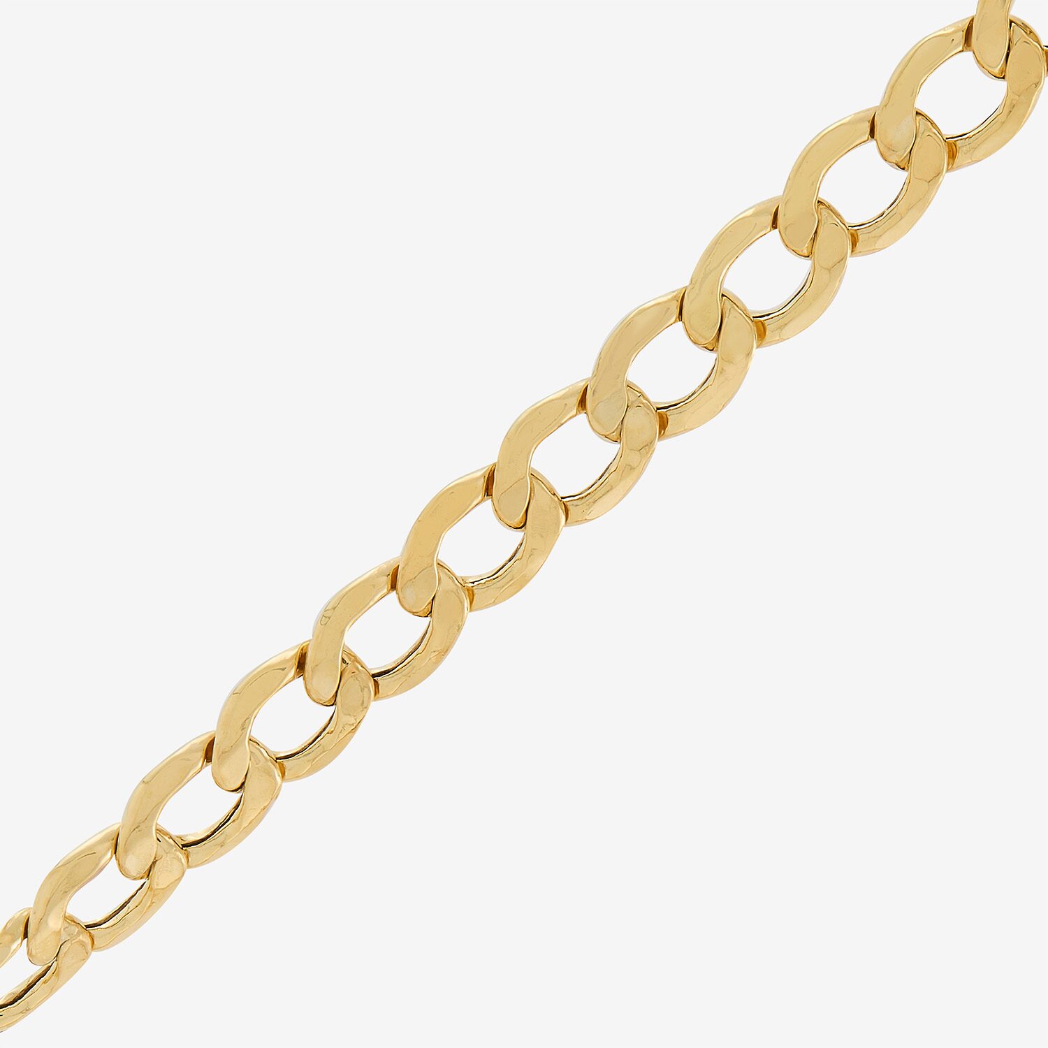 Bonded Brilliance Unisex Adult 14K Gold Bonded With Sterling Silver 22 Inch Cuban Chain Necklace