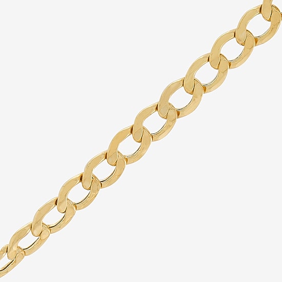 Bonded Brilliance Unisex Adult 14K Gold Bonded With Sterling Silver 22 Inch Cuban Chain Necklace