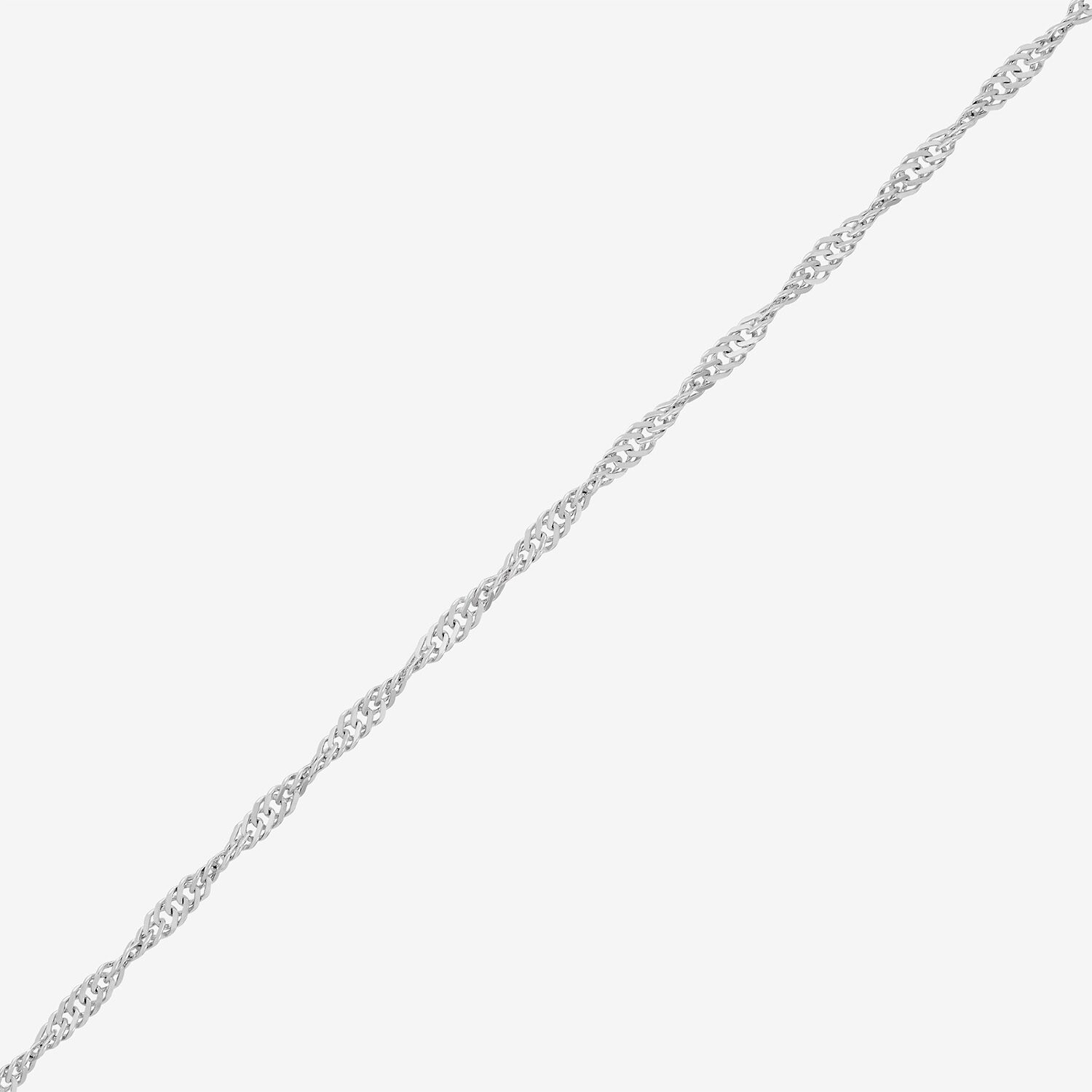 Limited Quantities! Womens 14K Gold Inch Singapore Chain Necklace