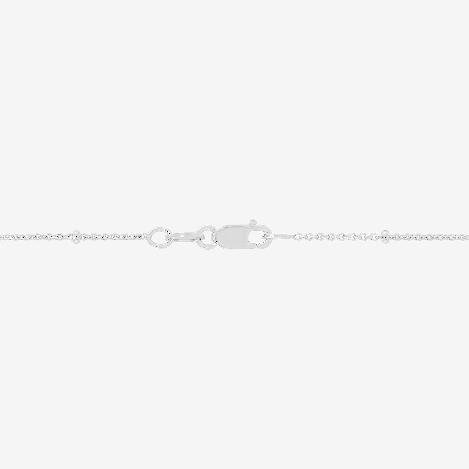 Womens Sterling Silver Inch Rolo Chain Necklace