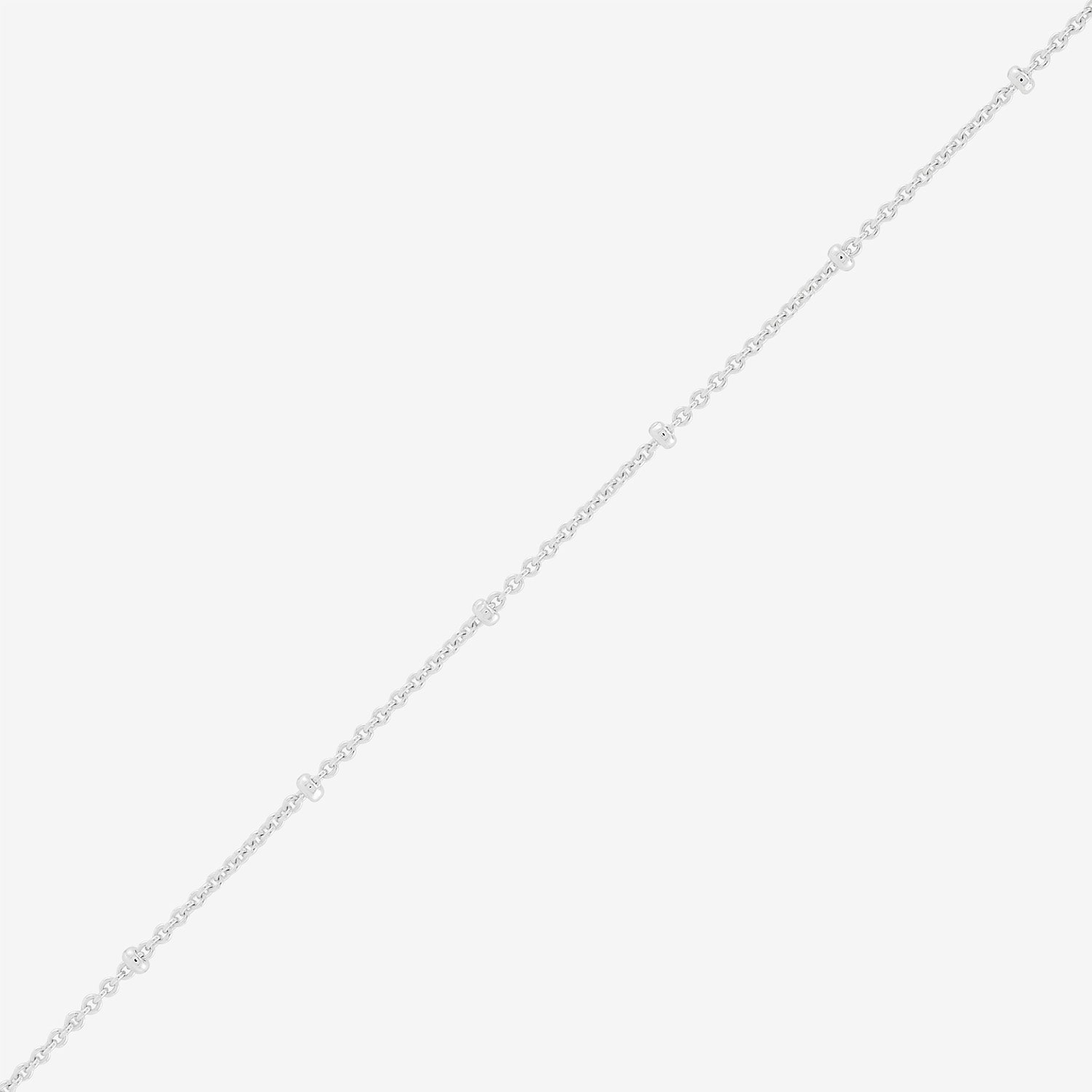 Womens Sterling Silver Inch Rolo Chain Necklace