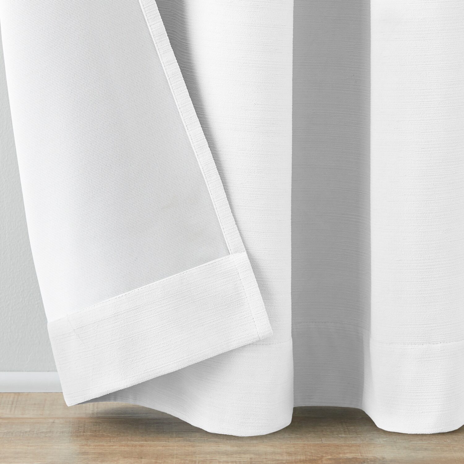 Home Expressions Dalton Solid Grommet Top 100% Blackout Single Curtain Panel
