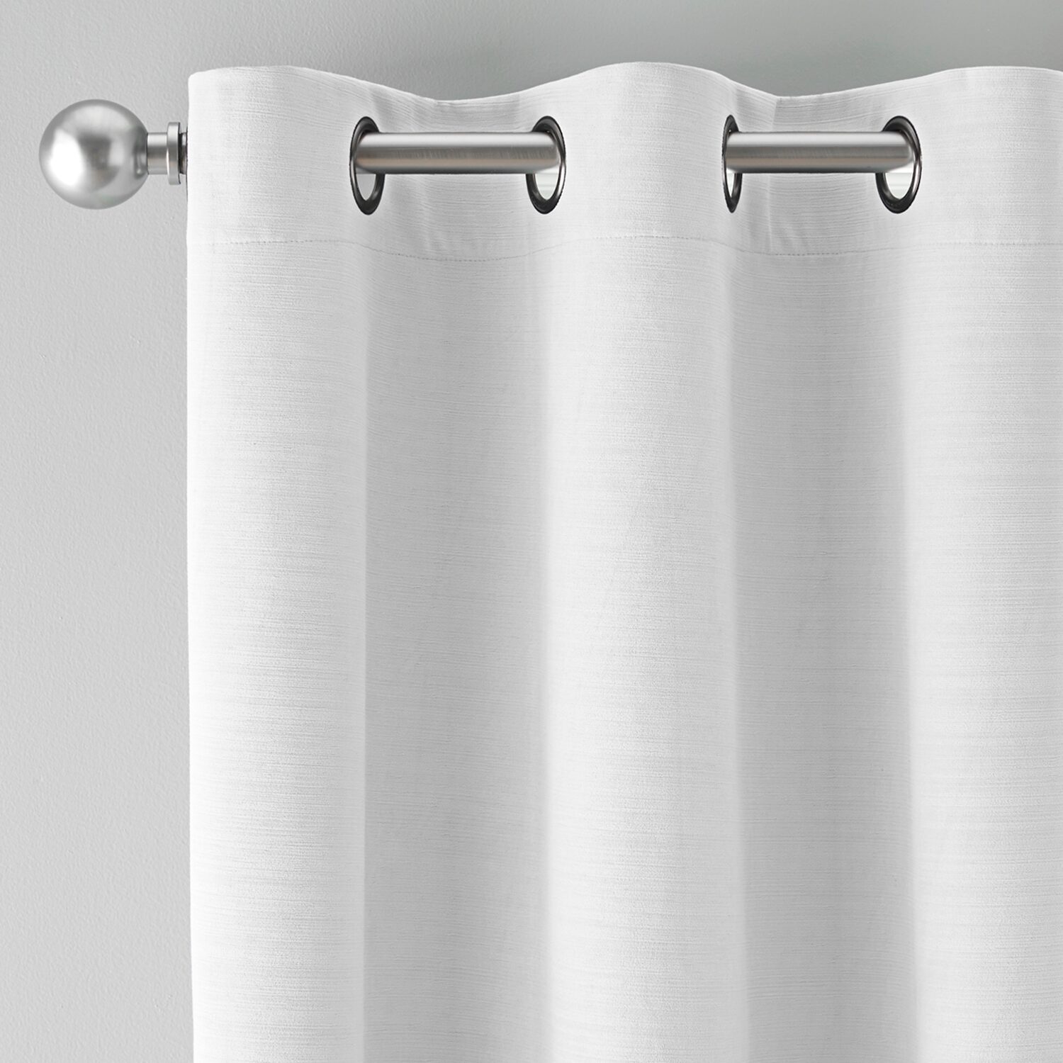 Home Expressions Dalton Solid Grommet Top 100% Blackout Single Curtain Panel