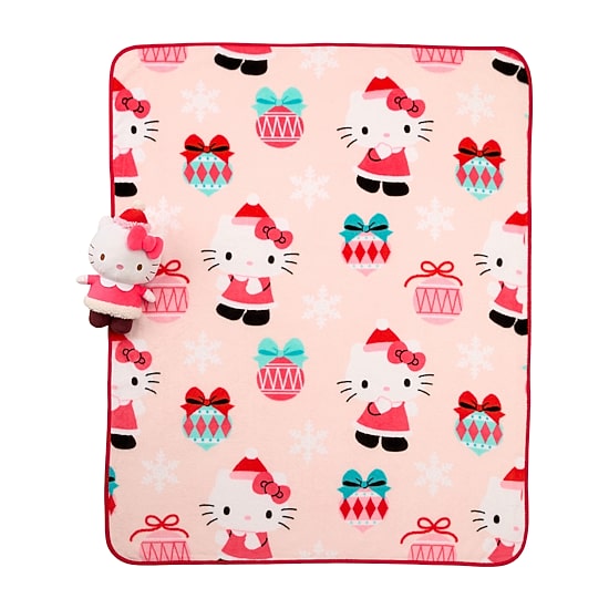 Merry Bows Hello Kitty Washable Lightweight Throw