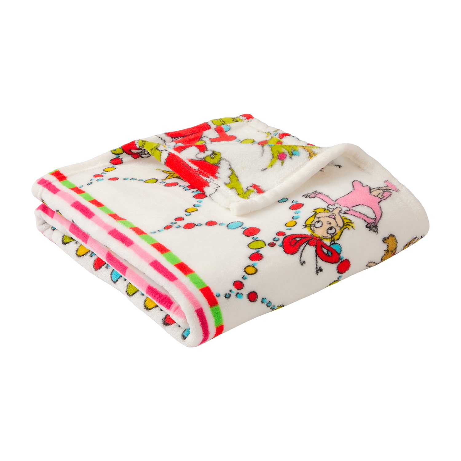Fairisle Grinch Washable Lightweight Throw