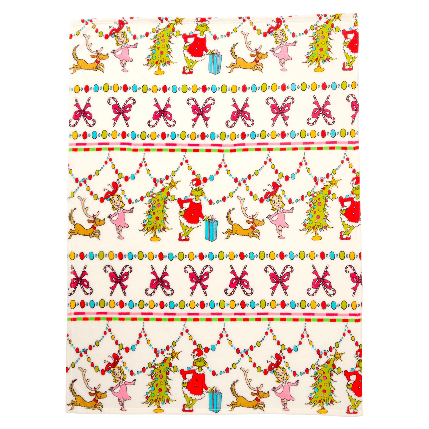 Fairisle Grinch Washable Lightweight Throw