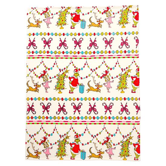 Fairisle Grinch Washable Lightweight Throw