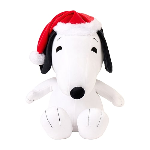 Peanuts Jolly Snoopy Weighted Cuddle  Throw Pillow In White