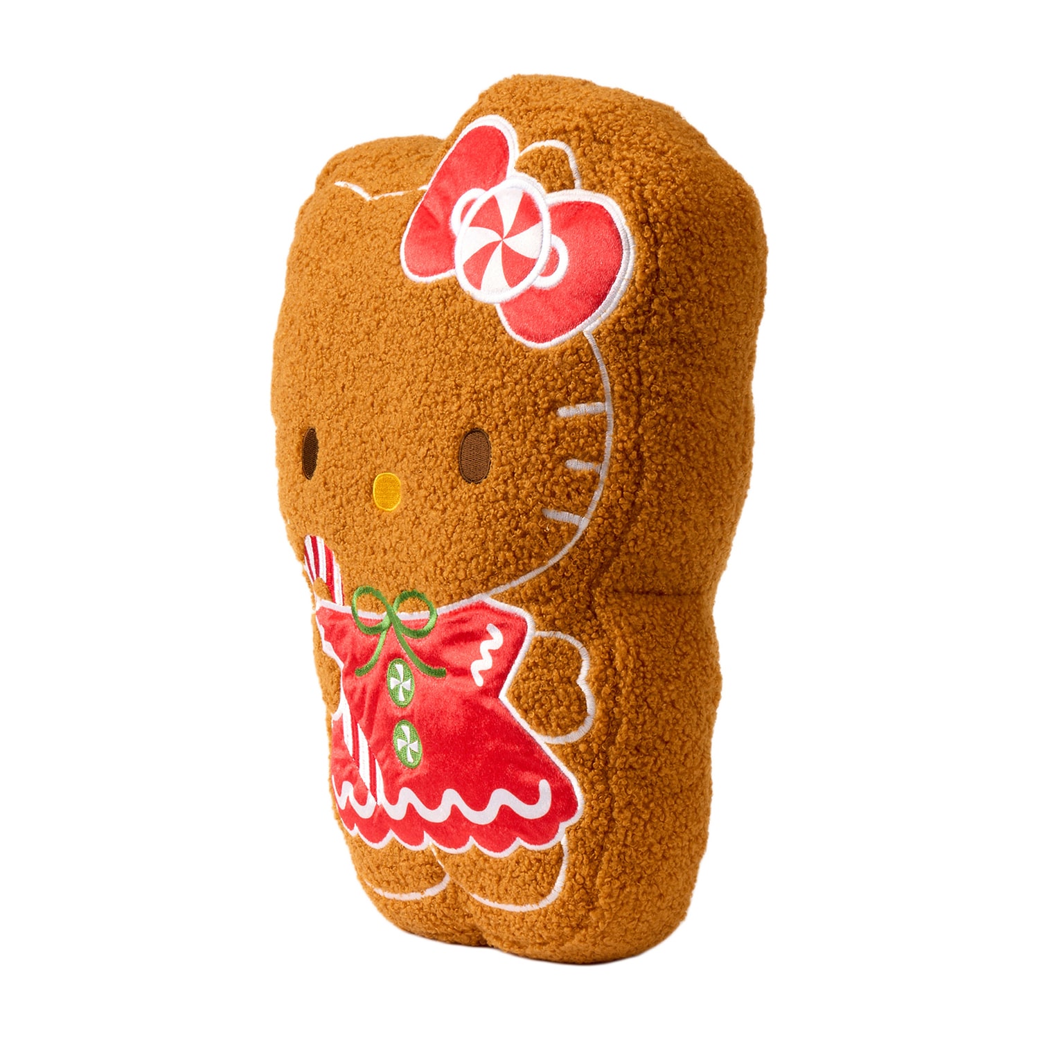 Gingerbread Hello Kitty Throw Pillow
