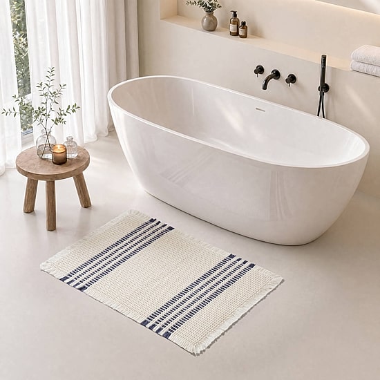 Madison Park Millstreet Waffle Weave Bath Rug