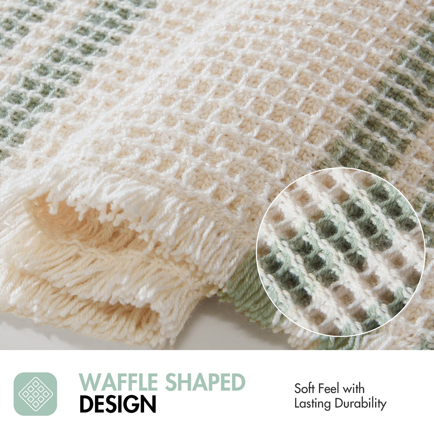 Madison Park Millstreet Waffle Weave Bath Rug