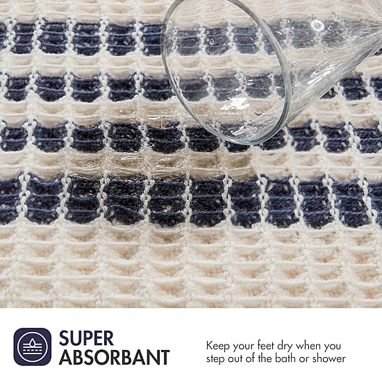 Madison Park Millstreet Waffle Weave Bath Rug