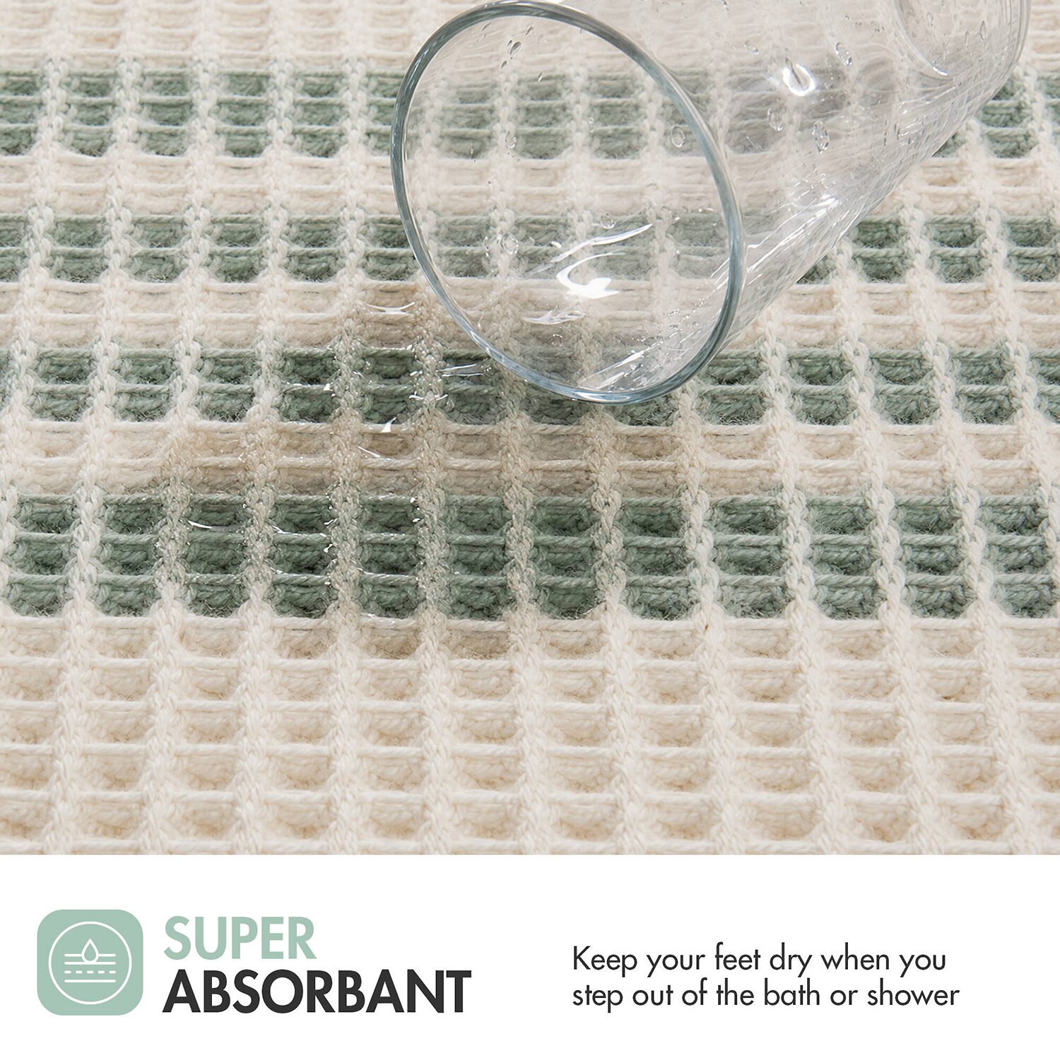 Madison Park Millstreet Waffle Weave Bath Rug