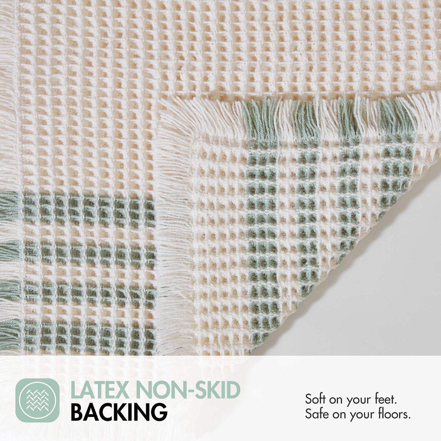 Madison Park Millstreet Waffle Weave Bath Rug