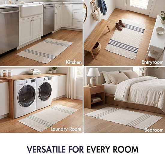 Madison Park Millstreet Waffle Weave Bath Rug