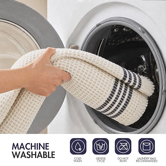 Madison Park Millstreet Waffle Weave Bath Rug