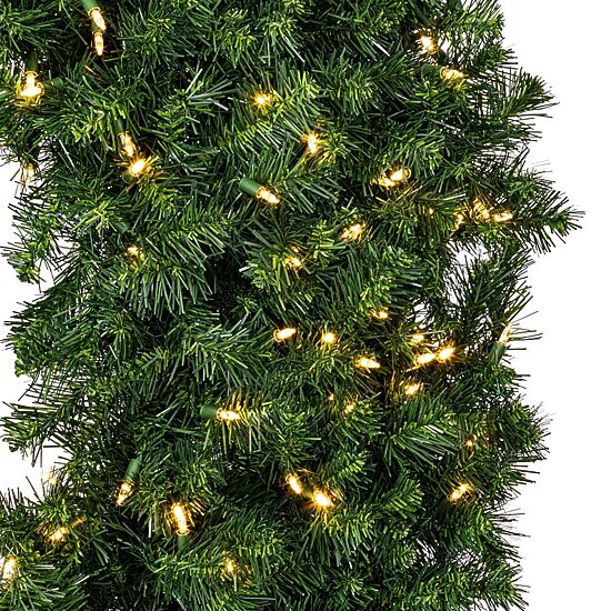 Vickerman 60" Douglas Fir Christmas Wreath with 200 Warm White LED Lights"