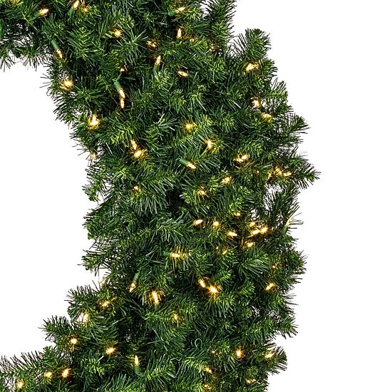 Vickerman 60" Douglas Fir Christmas Wreath with 200 Warm White LED Lights"