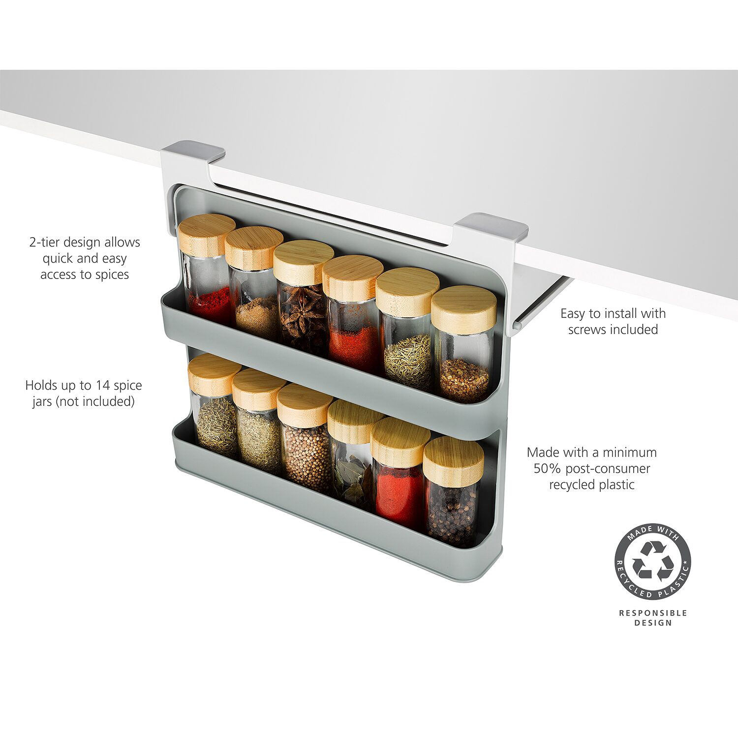 Joseph Joseph  Cupboardstore Large Under-Shelf Spice Holder