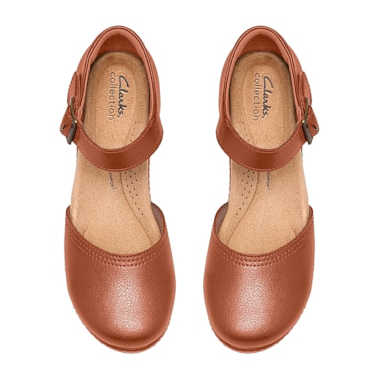 Clarks Paizlee Leah Womens Round Closed Toe Wedge Heel Pumps