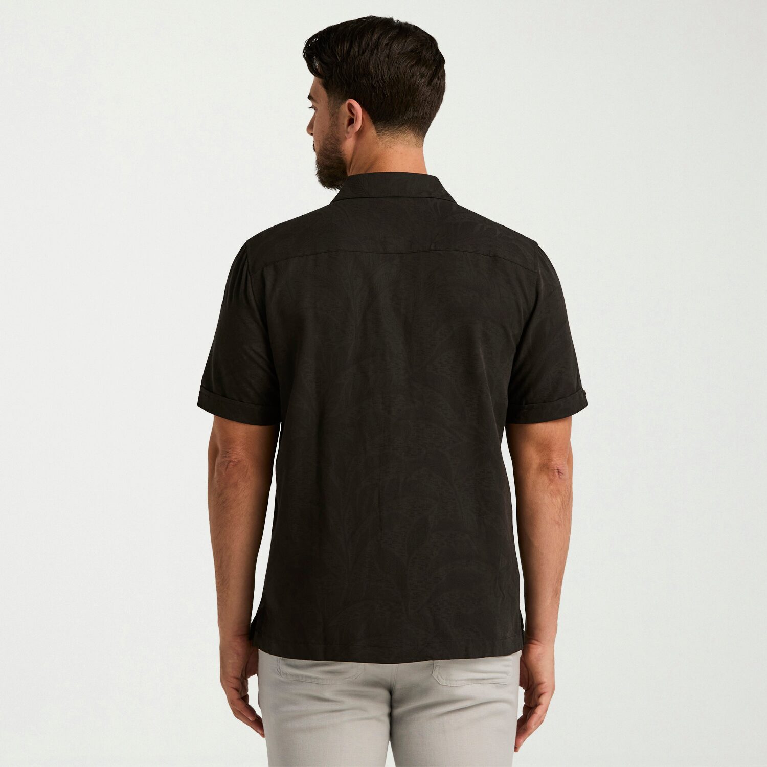 Cubavera Mens Short Sleeve Regular Fit Button-Down Shirt