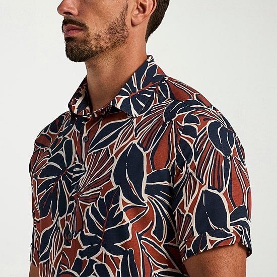 Cubavera Mens Short Sleeve Regular Fit Button-Down Shirt, Color ...