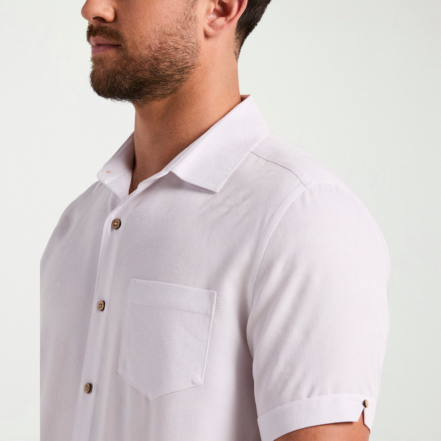 Cubavera Mens Short Sleeve Regular Fit Button-Down Shirt