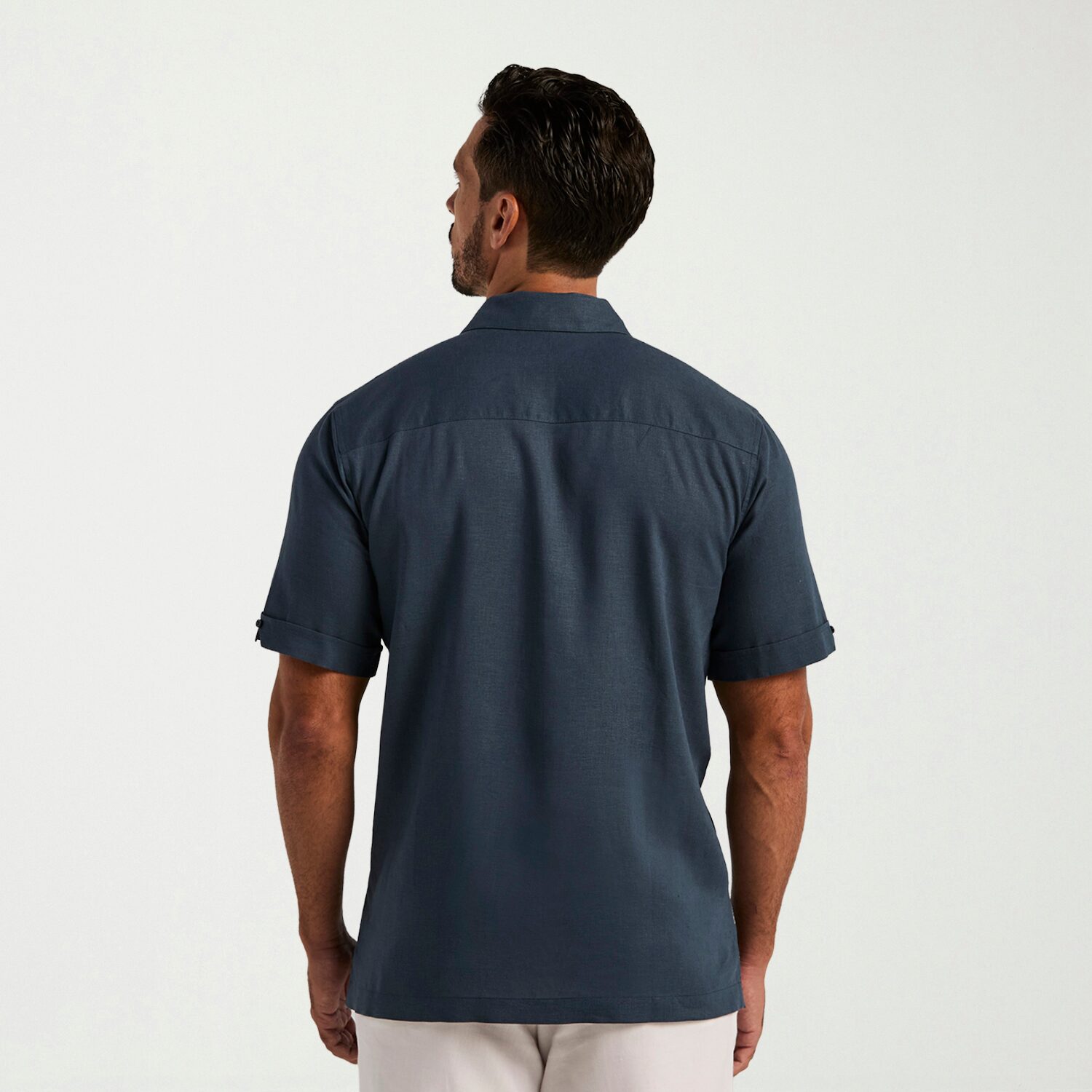 Cubavera Mens Short Sleeve Regular Fit Button-Down Shirt