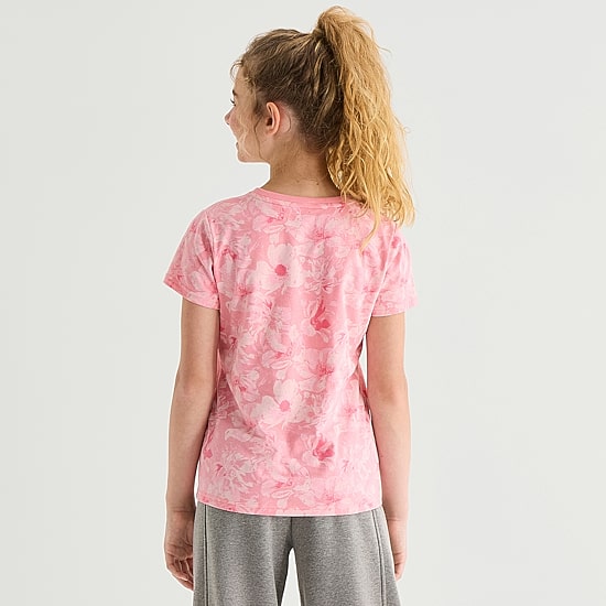 Xersion Little & Big Kid Girls Crew Neck Short Sleeve Regular Fit Graphic T-Shirt