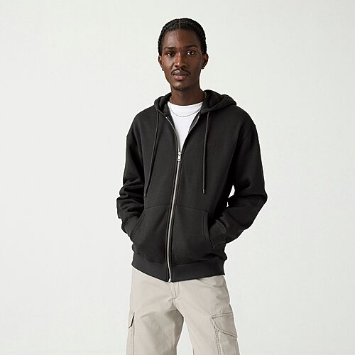 Levi 's Mens Long Sleeve Zipper Hoodie In Black