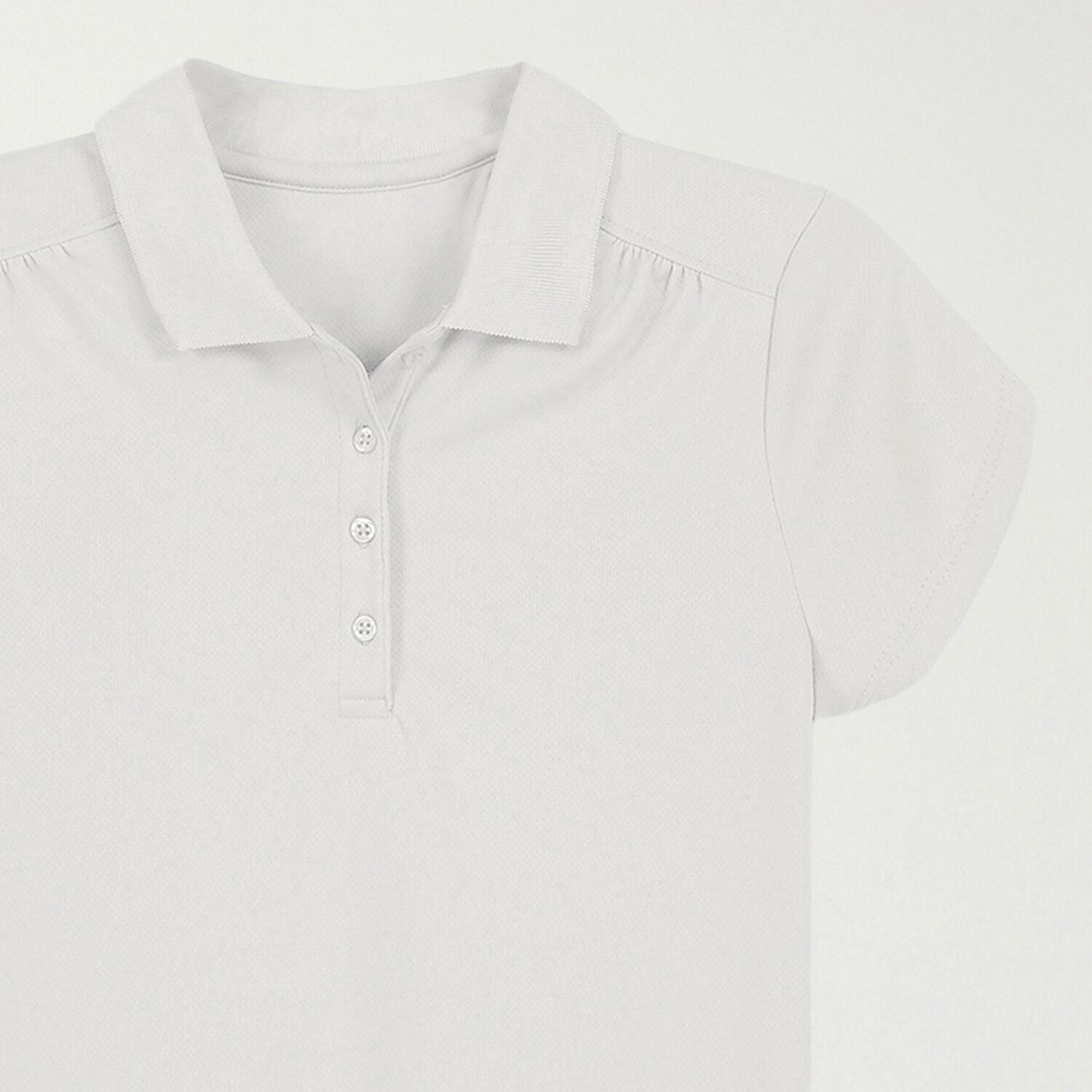 IZOD Performance Mesh Little & Big Kid Girls Short Sleeve Regular Fit Wrinkle Resistant Moisture Wicking Polo Shirt