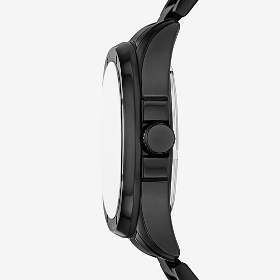 Relic By Fossil Malcolm Automatic Mens Automatic Black Stainless Steel Bracelet Watch Zr77350