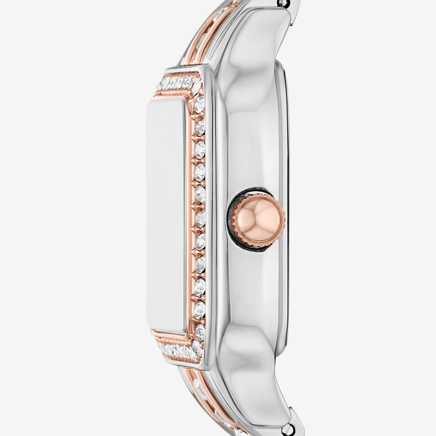 Relic By Fossil Queen'S Court Square Womens Silver Tone Bracelet Watch Zr12684