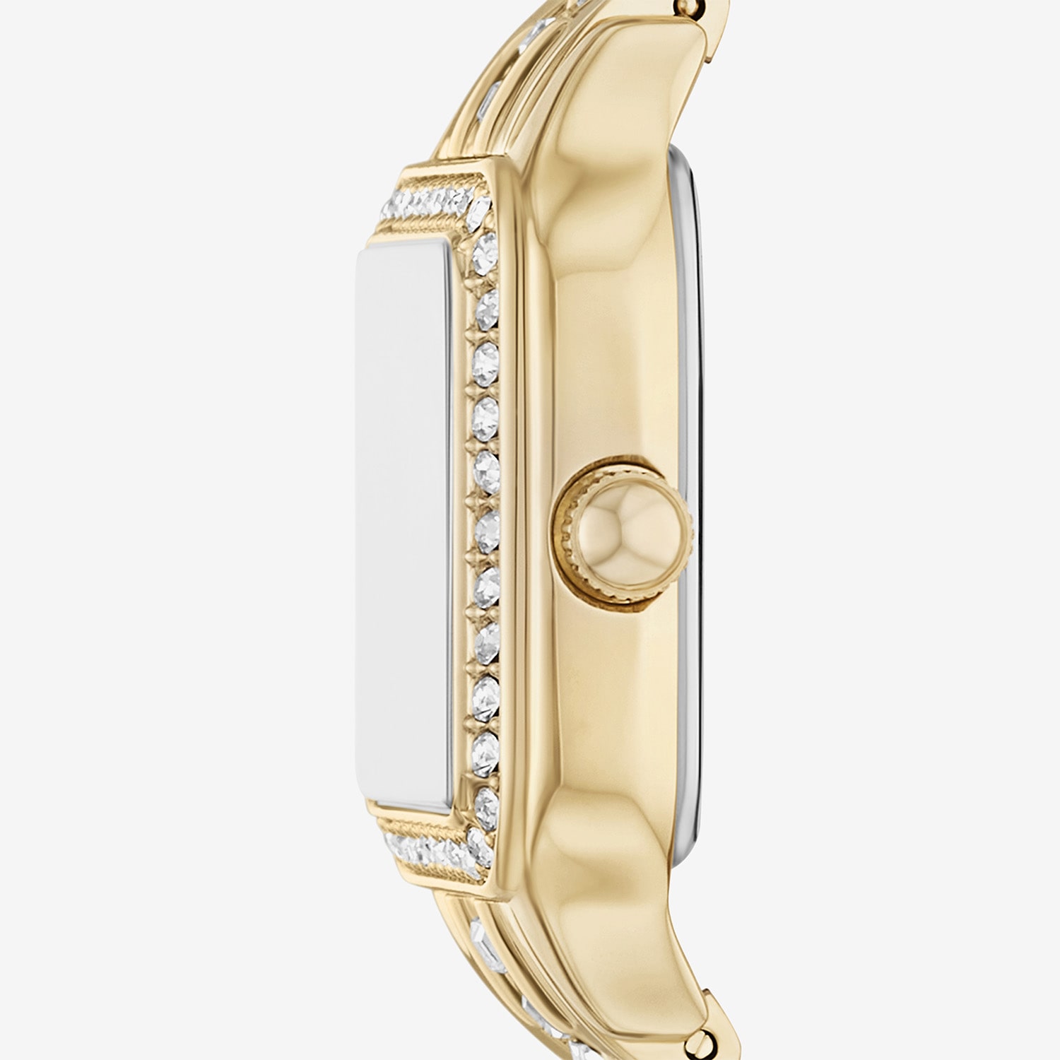 Relic By Fossil Queen'S Court Square Womens Gold Tone Bracelet Watch Zr12683