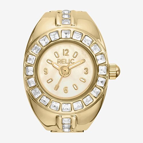 Relic By Fossil Queens Court Womens Gold Tone Bracelet Watch Zr34687, One Size, Yellow