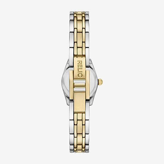 Relic By Fossil Queen'S Court Mini Womens Two Tone Bracelet Watch Zr12678