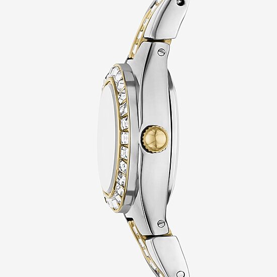 Relic By Fossil Queen'S Court Mini Womens Two Tone Bracelet Watch Zr12678