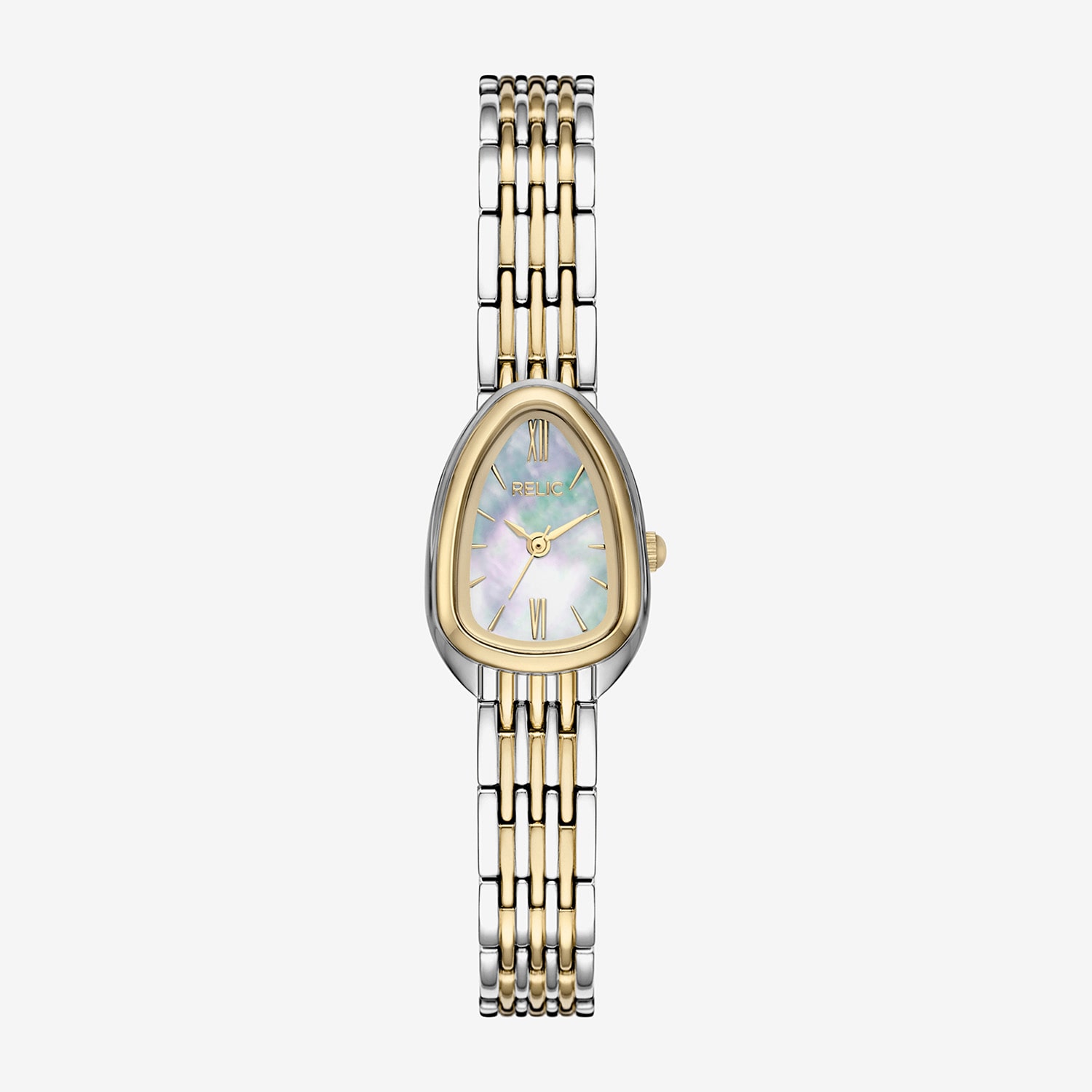 Relic By Fossil Adaline Womens Two Tone Bracelet Watch Zr34683
