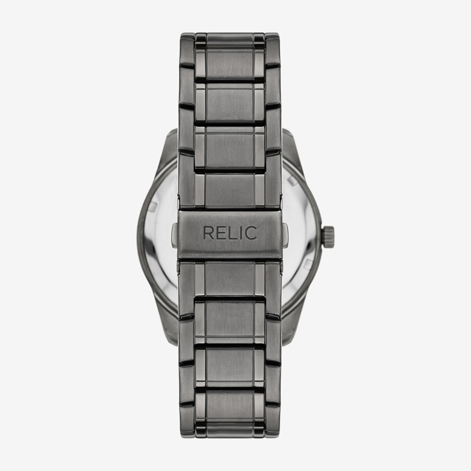 Relic By Fossil Rylan Mens Gray Stainless Steel Bracelet Watch Zr77349