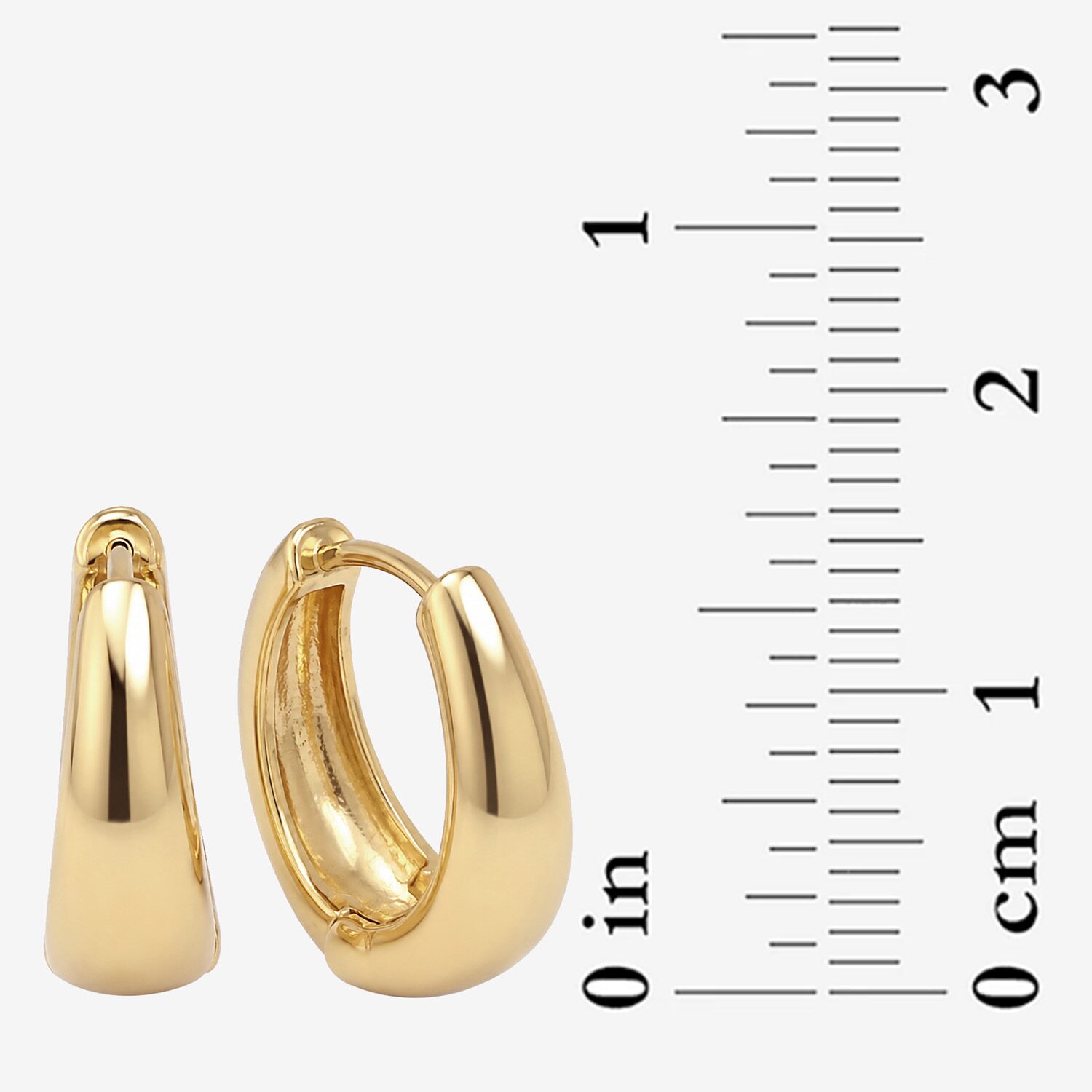 Sparkle Allure Sparkle Allure Womens 14K Gold Over Brass 2 Pair Earring Set