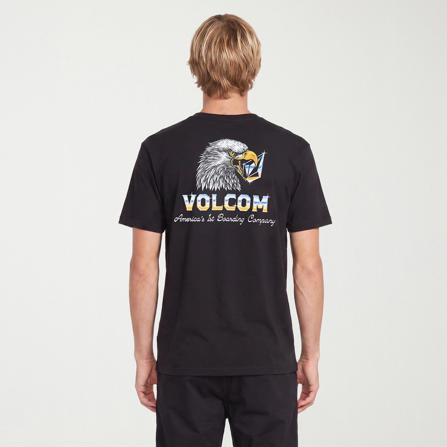 VOLCOM Mens Crew Neck Long Sleeve Regular Fit Graphic T-Shirt