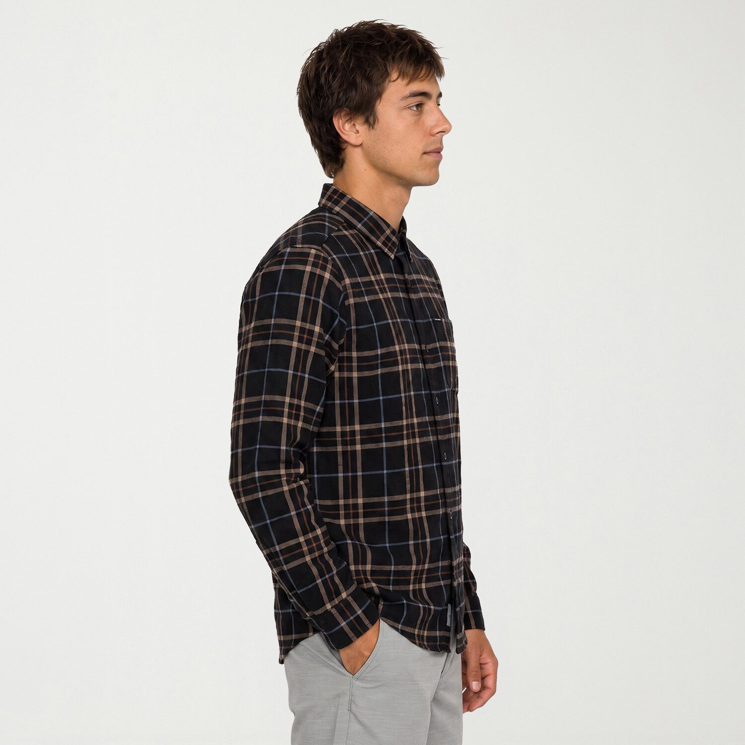VOLCOM Mens Long Sleeve Regular Fit Flannel Shirt