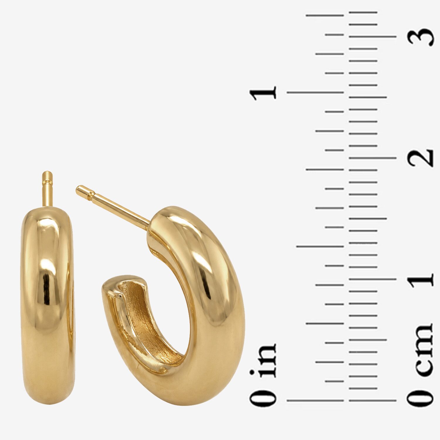 Sparkle Allure Sparkle Allure Womens Simulated Cubic Zirconia 14K Gold Over Brass Round 2 Pair Earring Set