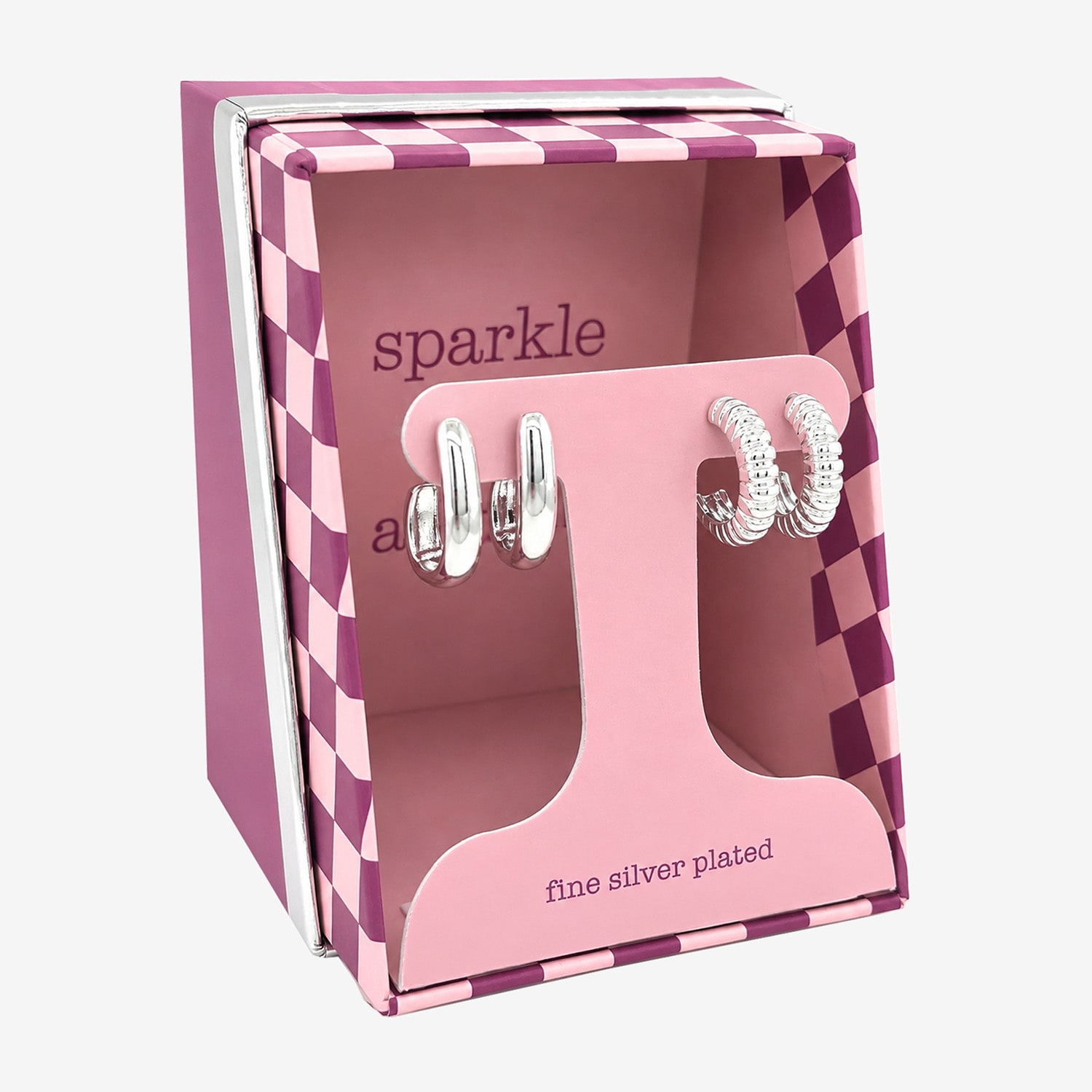 Sparkle Allure Sparkle Allure Womens 2 Pair Earring Set