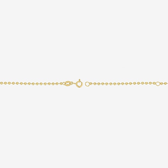 Yes, Please! Womens Lab Created White Sapphire 14K Gold Over Brass 16 Inch Pendant Necklace