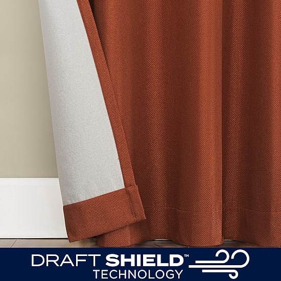 Sun Zero Atmosphere Grommet Top 100% Blackout Single Curtain Panel