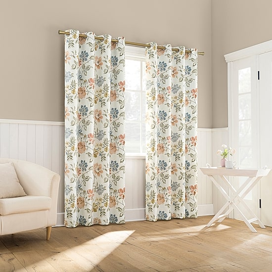 Sun Zero Atmosphere Blanchette Grommet Top 100% Blackout Single Curtain Panel