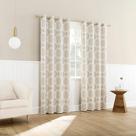 Sun Zero Atmosphere Melrose Grommet Top 100% Blackout Single Curtain Panel